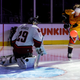 Anaheim Ducks rookie Trevor Zegras shoots while dodging dodgeballs, blindfolded.